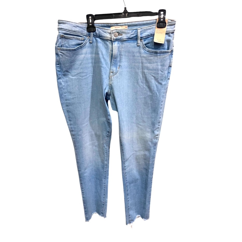 NEW Levi’s 711 Skinny Stretch Raw Hem Jeans